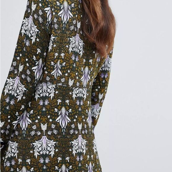 Y.A.S high neck printed midi dress, Large - Picture 3 of 12